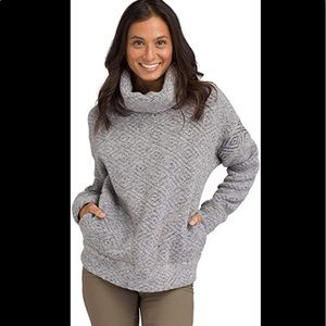 Prana Crestland Sweater in Gray Size Small